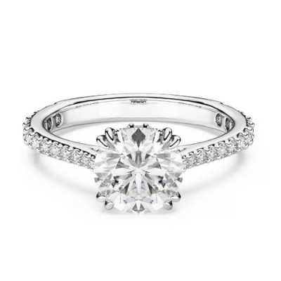 RE STILLA:RING COCR PAVÉ WHITE/UPD 52